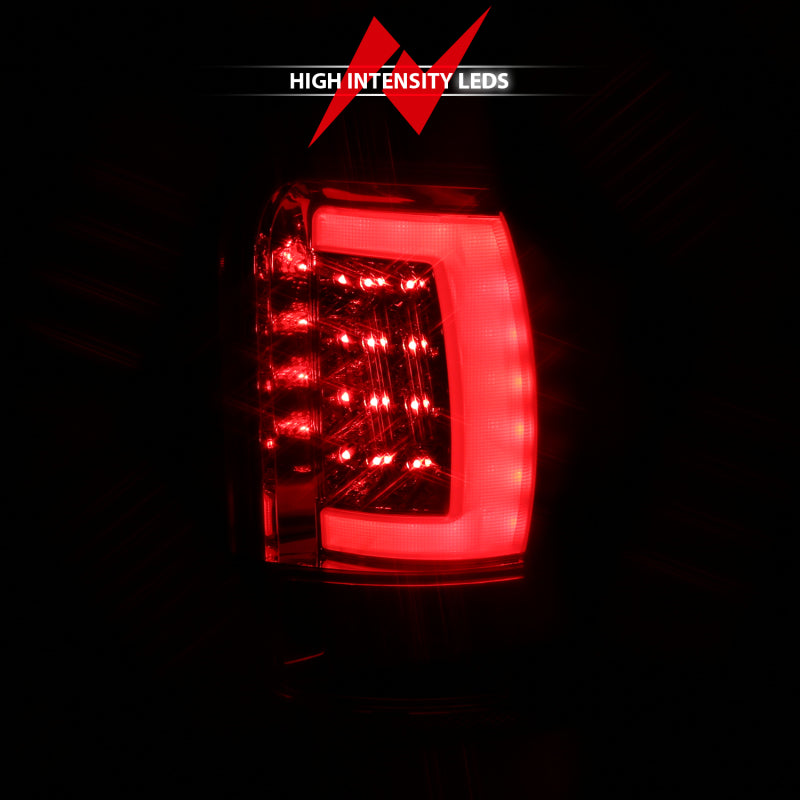 ANZO 1994-2001 Dodge Ram 1500 LED Taillights Plank Style Chrome w/ Clear Lens-SR1 Performance