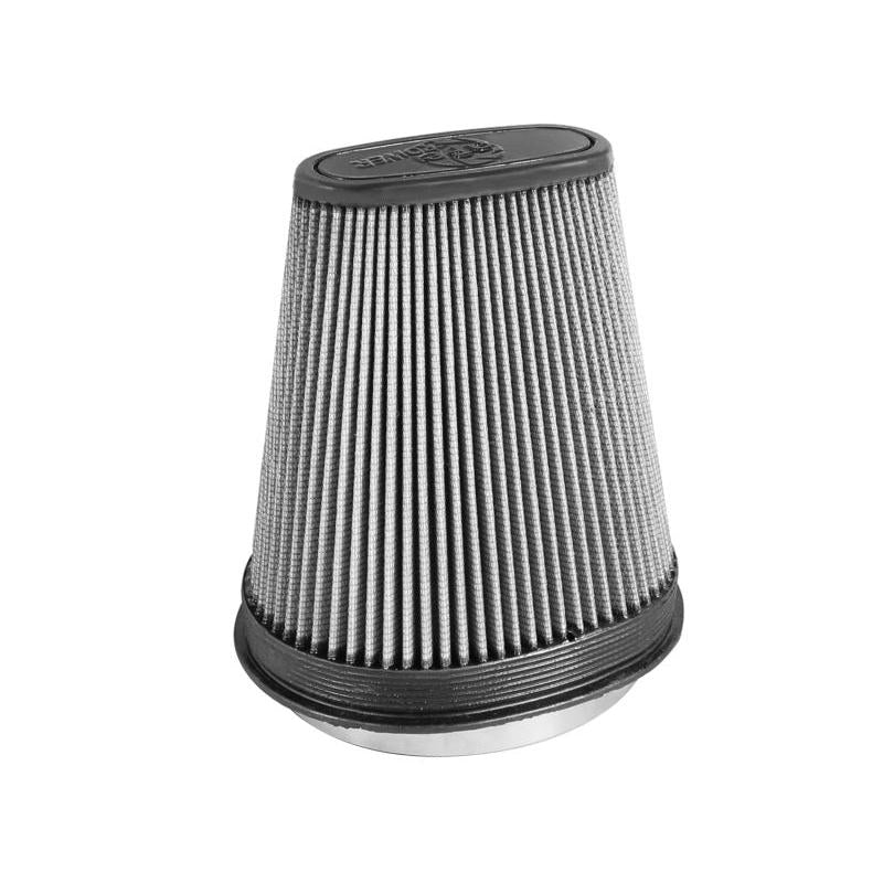 aFe Magnum FLOW Air Filter Pro DRY S (7-3/4x5-3/4in) F x (9x7in) B x (6x2-3/4in) T x (9-1/2in) H-SR1 Performance