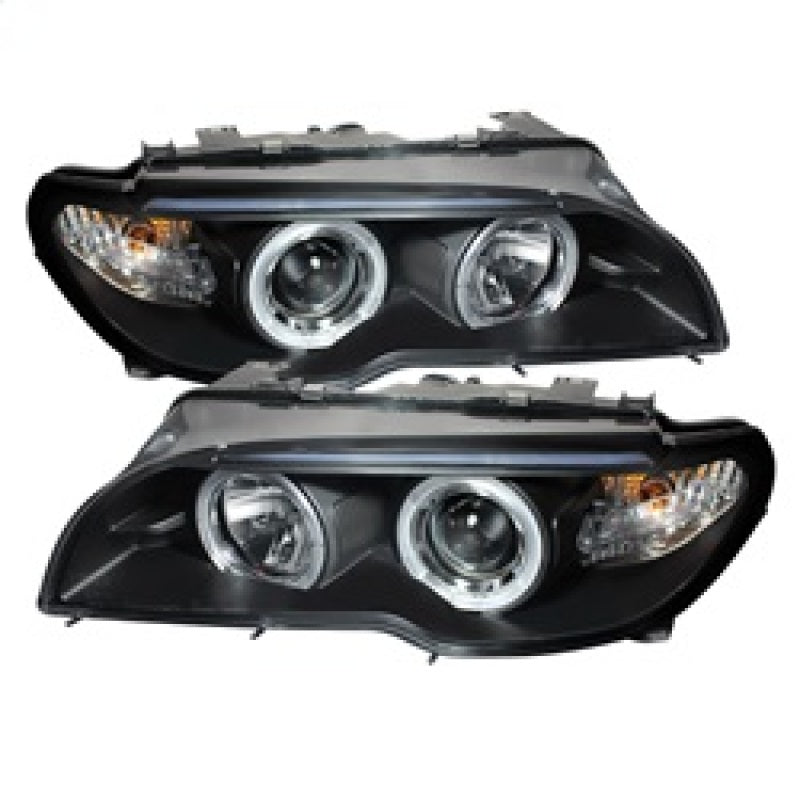 Spyder BMW E46 3-Series 04-06 2 DR Projector Halogen Model- LED Halo Blk PRO-YD-BMWE4604-2DR-HL-BK-SR1 Performance