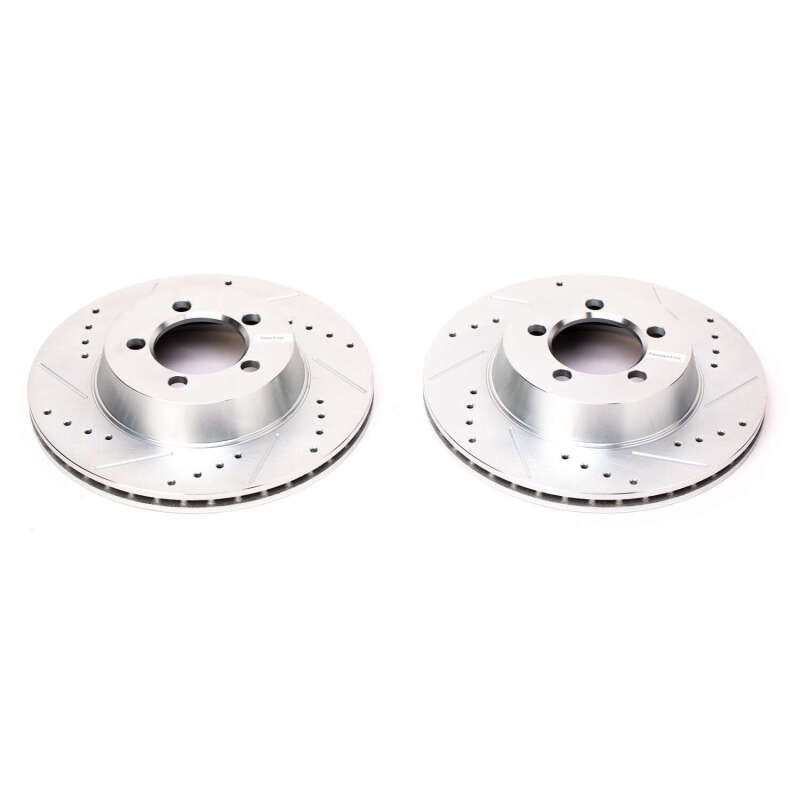 Power Stop 67-72 Dodge Dart Front Evolution Drilled & Slotted Rotors - Pair-SR1 Performance