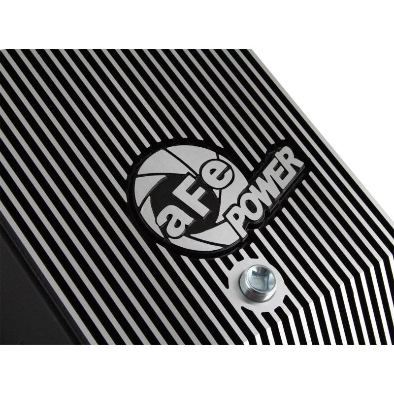 afe Transmission Pan (Black); Ford Diesel Trucks 03-10 V8-6.0/6.4L (td)-SR1 Performance
