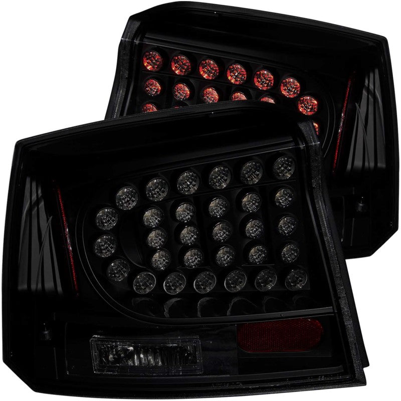 ANZO 2006-2008 Dodge Charger LED Taillights Dark Smoke-SR1 Performance