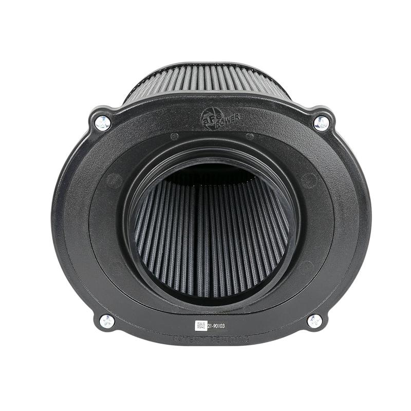 aFe Quantum Intake Pro DRY S Universal Air Filter F-5in. / B-(10x8.75) / T-(6.75x0.5) / H-8in.-SR1 Performance