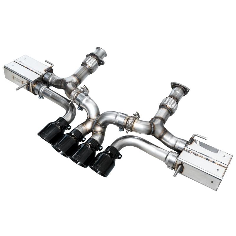 AWE 2023 C8 Corvette Z06 SwitchPath Cat-Back Exhaust - Diamond Black Tips-SR1 Performance