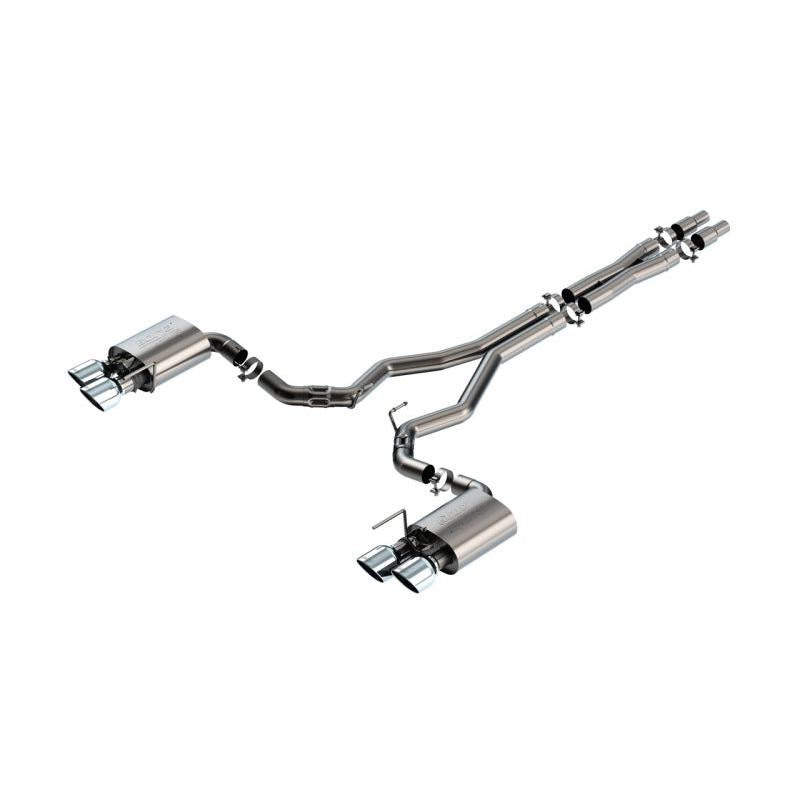 Borla 2024 Ford Mustang Dark Horse 5.0L V8 w/ Active Exhaust ATAK Cat-Back Exhaust System-SR1 Performance