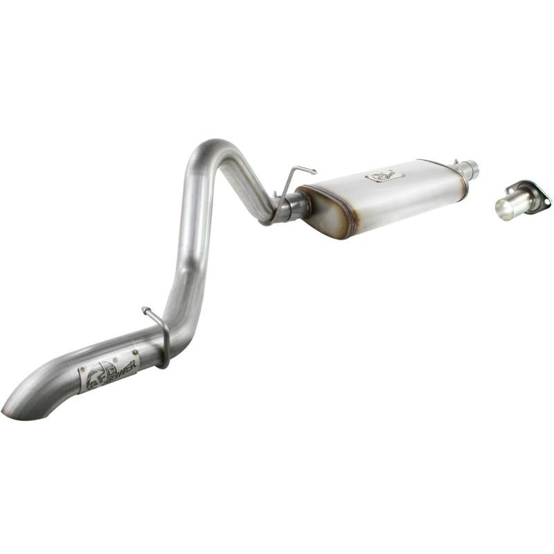 aFe MACHForce XP Exhausts Cat-Back SS-409 EXH Jeep Wrangler TJ 97-06 I6-4.0L HT - 2.5 In.-SR1 Performance
