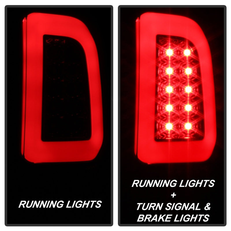 Spyder 97-03 Ford F150 Stylsd. F250 V3 Lght Bar LED Tail Lights - Blk Smk ALT-YD-FF15097V3-LBLED-BSM-SR1 Performance