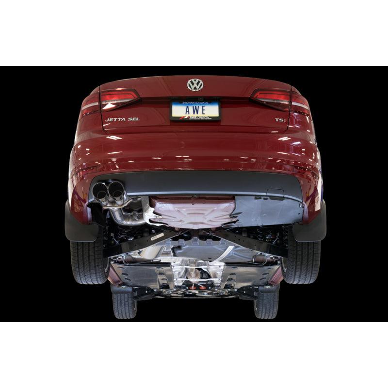 AWE Tuning Mk6 GLI 2.0T - Mk6 Jetta 1.8T Track Edition Exhaust - Diamond Black Tips-SR1 Performance
