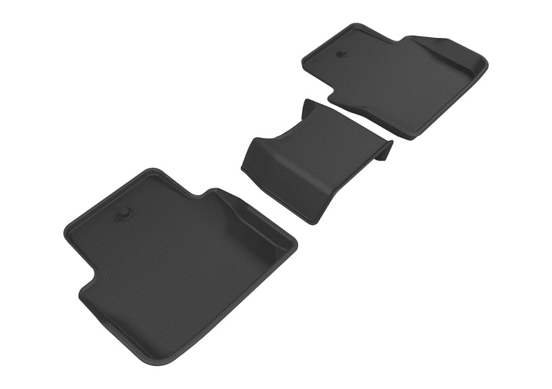 3D MAXpider 2015-2020 Acura TLX Kagu 2nd Row Floormats - Black-SR1 Performance