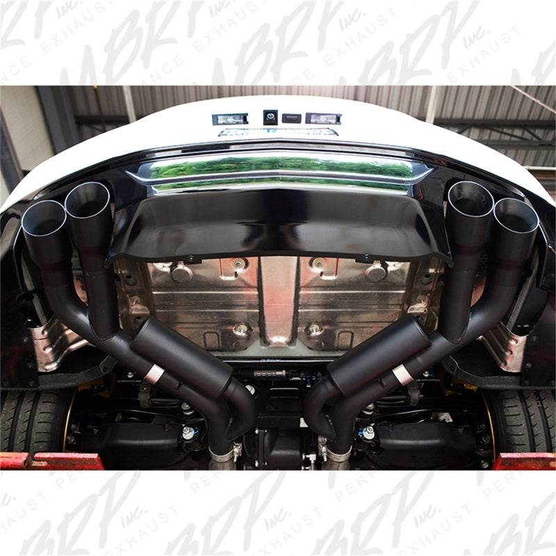 MBRP 16-19 Chevy Camaro V8 6.2L 6spd 3in Black Race Dual Axle Back w/ 4.5in Quad Dual Wall Tips-SR1 Performance