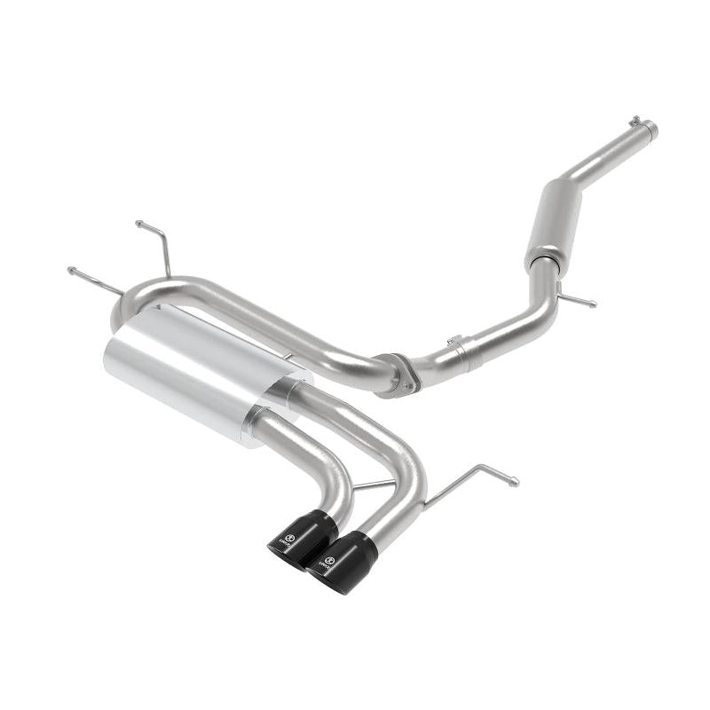 aFe Takeda 2-1/2in SS-304 Cat-Back Exhausts w/ Black Tip 16-19 Mazda MX-5 Miata ND 2.0T-SR1 Performance