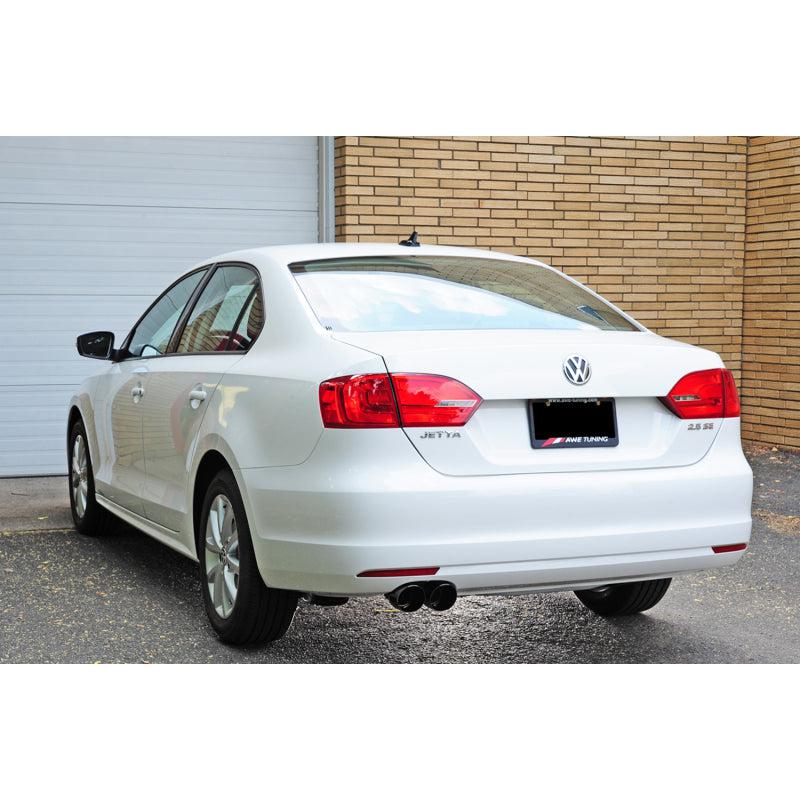 AWE Tuning Mk6 Jetta 2.5L Touring Edition Exhaust - Diamond Black Tips-SR1 Performance