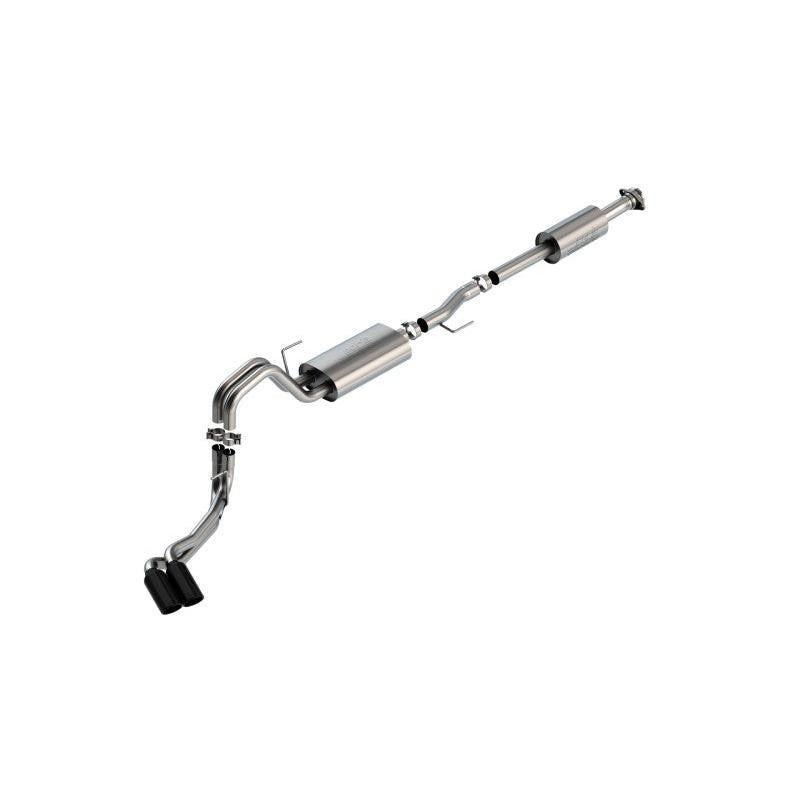 Borla F-150 2021 2.7L/3.5L 4dr CC SB EC STB Lar/KingR/Plnm/LTD 3/2.25 DSE CB Touring BLK CHR Tips-SR1 Performance