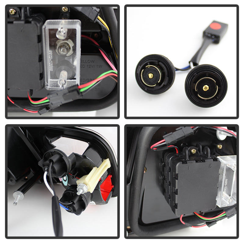 Spyder 04-06 BMW E46 2Dr (Coupe ONLY No Conv.) Lgtbar Styl LED Tail Lghts Blk ALT-YD-BE4604-LBLED-BK-SR1 Performance