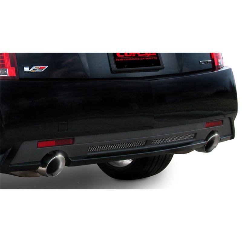 Corsa 2009-2014 Cadillac CTS Sedan V 6.2L V8 Polished Touring Axle-Back Exhaust-SR1 Performance