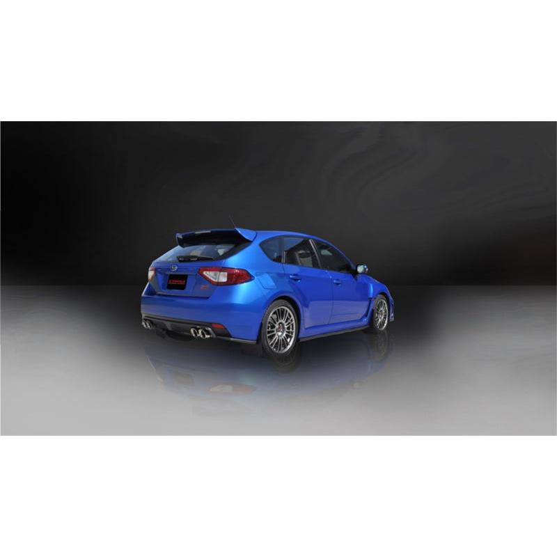 Corsa 2008-2014 Subaru Impreza Hatchback STI 2.5L Turbo Manual Polished Sport Cat-Back Exhaust-SR1 Performance