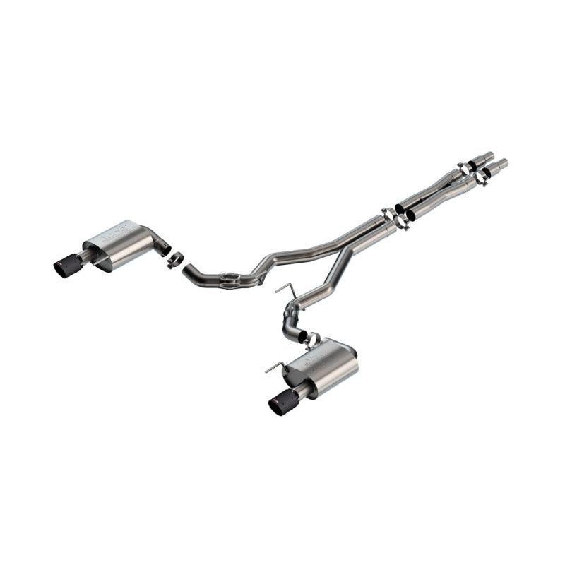 Borla 2024 Ford Mustang GT 5.0L V8 w/o Active Exhaust ATAK Cat-Back Exhaust System - Carbon Fiber-SR1 Performance