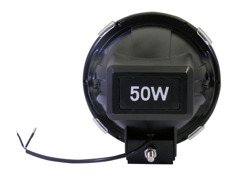 ANZO Hid Off Road Light Universal 50 Watt 7in HID Off Road Fog Light w/ AnzoUSA Red bezel-SR1 Performance