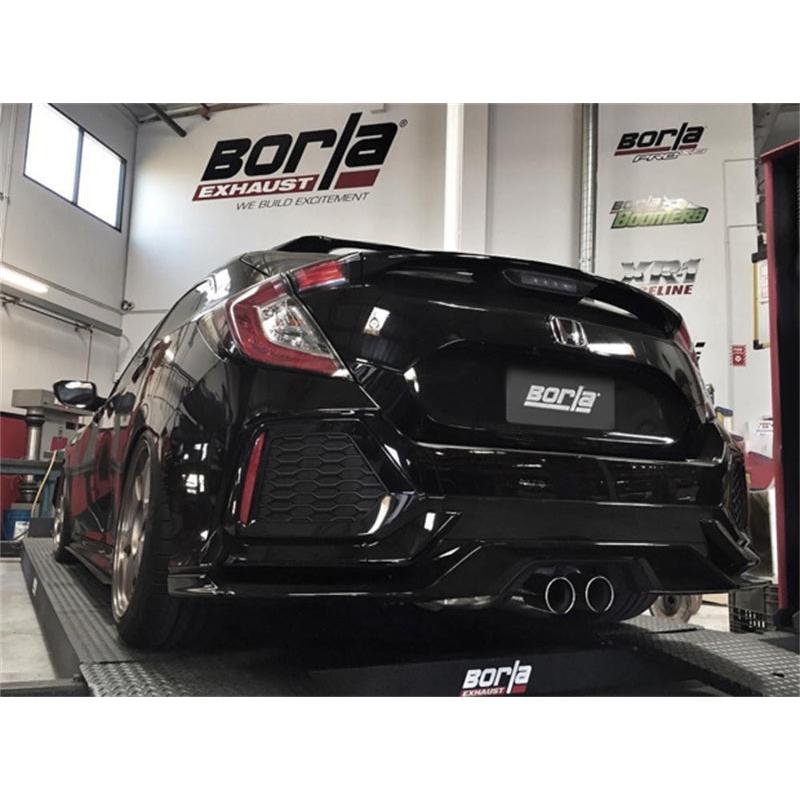 Borla 16-17 Honda Civic Sport 1.5L AT/MT Hatchback S-Type Catback Exhaust-SR1 Performance