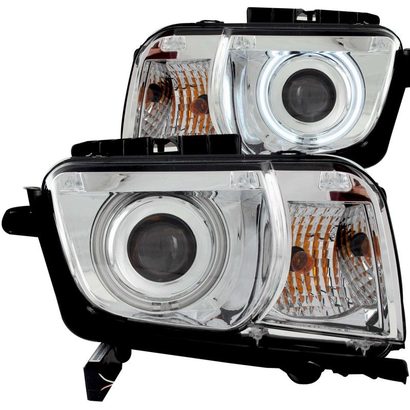 ANZO 2010-2013 Chevrolet Camaro Projector Headlights w/ Halo Chrome (CCFL)-SR1 Performance