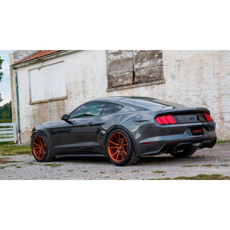 Corsa 2015-2017 Ford Mustang GT 5.0 3in Axle Back Exhaust Black Dual Tips (Touring)-SR1 Performance