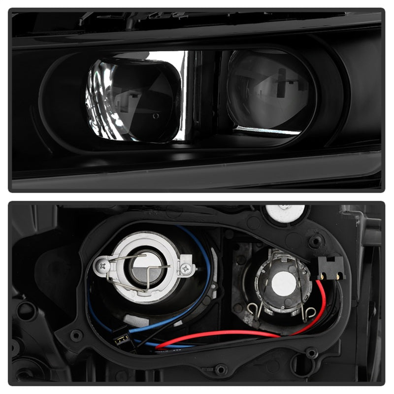 xTune 14-18 Chevy Impala (Excl Limited) DRL Halogen Proj Headlights - Blk Smk (PRO-JH-CIM15-LB-BSM)-SR1 Performance