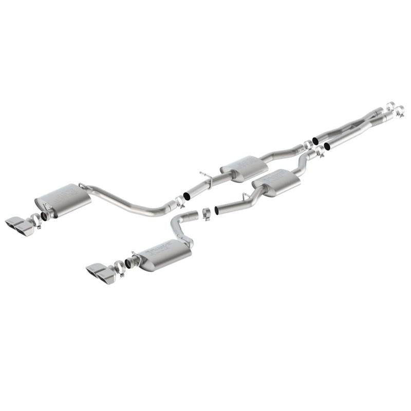 Borla 15-16 Dodge Challenger R/T 5.7L Dual Rectangle Angle Cut Dual Split Rear Exit S-Type Exhaust-SR1 Performance