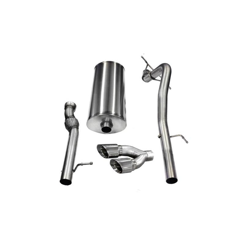 Corsa 2011-2014 Cadillac Escalade ESV 6.2L V8 Polished Sport Cat-Back Exhaust-SR1 Performance