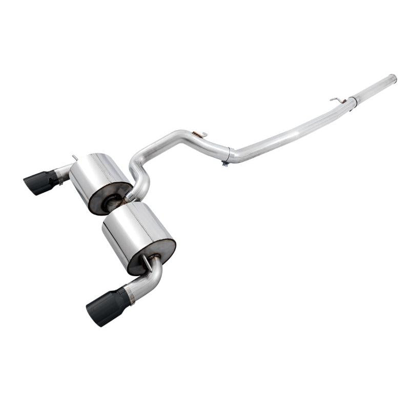 AWE Tuning Ford Focus RS Touring Edition Cat-back Exhaust - Non-Resonated - Diamond Black Tips-SR1 Performance