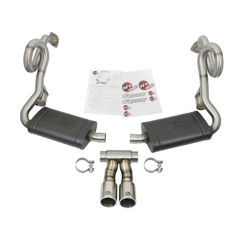 aFe MACHForce-Xp 2in 304 SS Cat-Back Exhaust w/Polished Tips 13-16 Porsche Boxster/Cayman 2.7L/3.4L-SR1 Performance