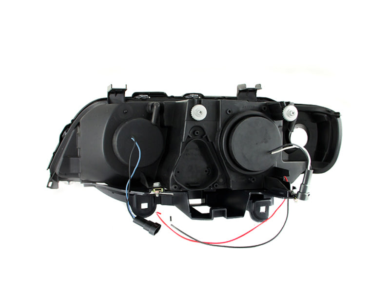 ANZO 2000-2003 BMW X5 Projector Headlights w/ Halo Black-SR1 Performance