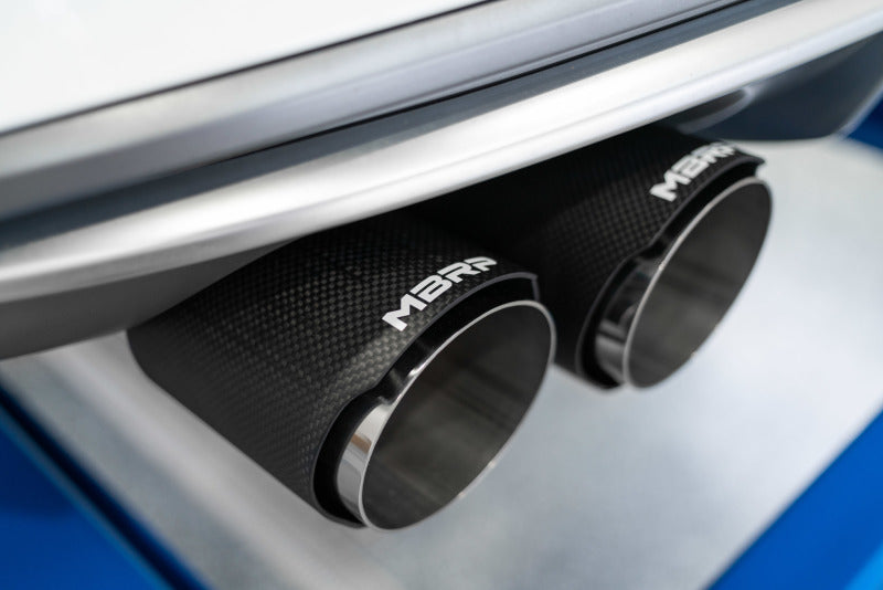 MBRP 15-18 Audi S3 SS 3in Quad Split Rear Exit w/ Carbon Fiber Tips - T304-SR1 Performance