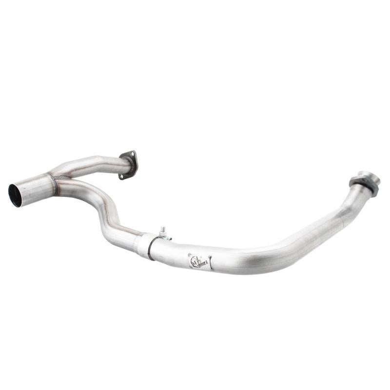 aFe Power Twisted Steel Y-Pipe Aluminized 2in 12-14 Jeep Wrangler (JK) V6 3.6L (4dr)-SR1 Performance