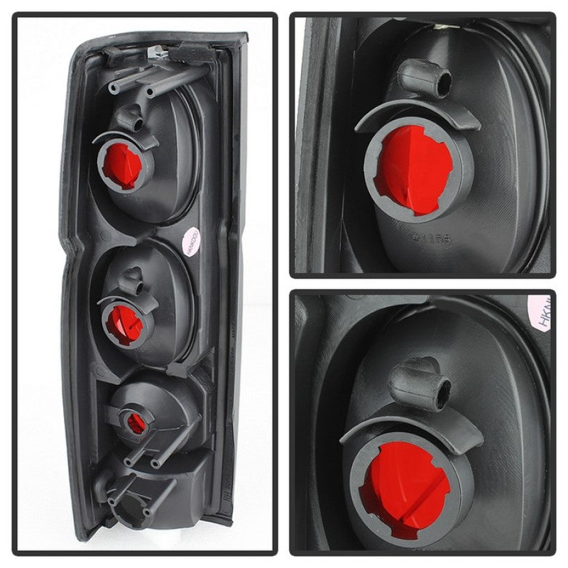 Spyder Nissan Hardbody 86-97 Euro Style Tail Lights Black Smoke ALT-YD-NH86-BSM-SR1 Performance