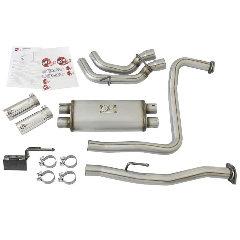aFe Rebel Series 3in SS Cat-Back Exhaust System w/ Polished Tip 04-15 Nissan Titan V8 5.6L-SR1 Performance
