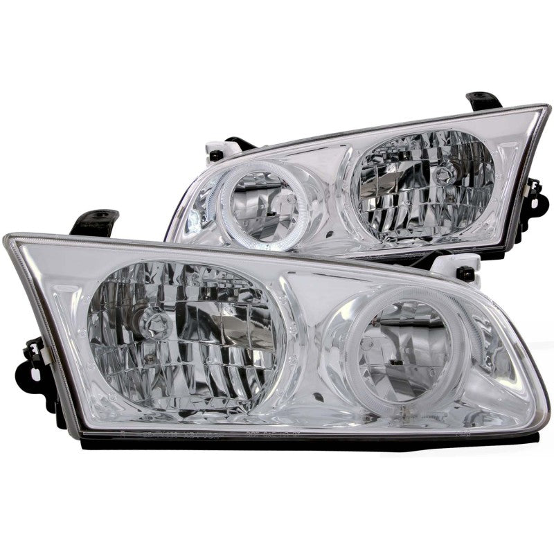ANZO 2000-2001 Toyota Camry Crystal Headlights w/ Halo Chrome-SR1 Performance