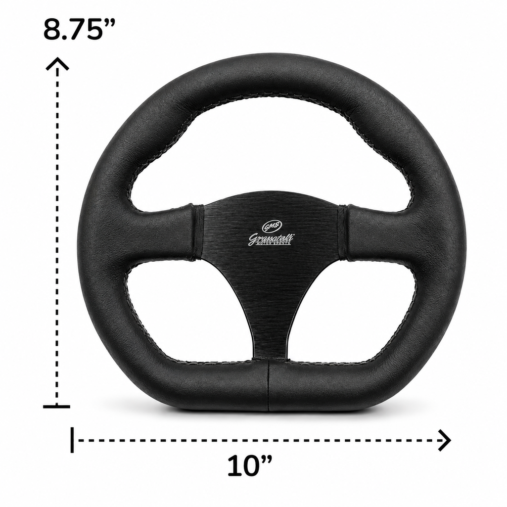 Granatelli 10 Drag D-Shape Racing Steering Wheel Drag Track