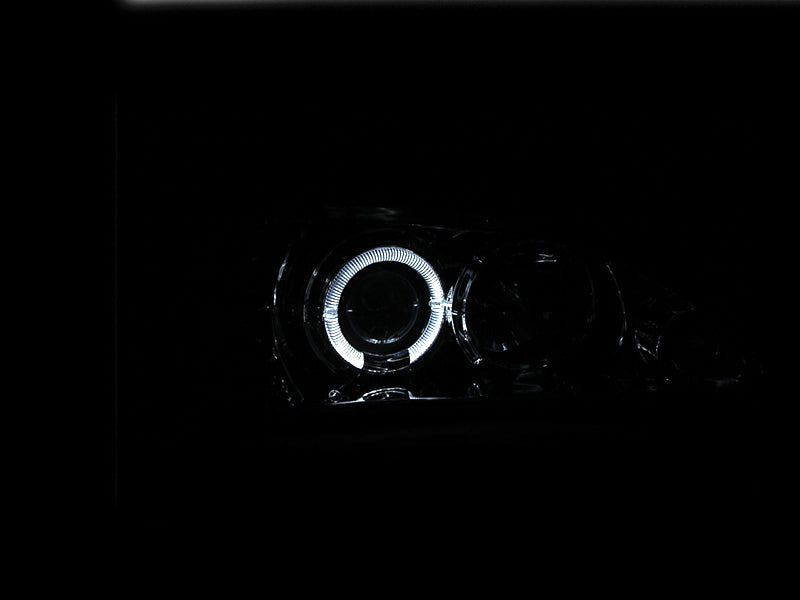 ANZO 1994-1998 Ford Mustang Projector Headlights w/ Halo Chrome 1pc-SR1 Performance