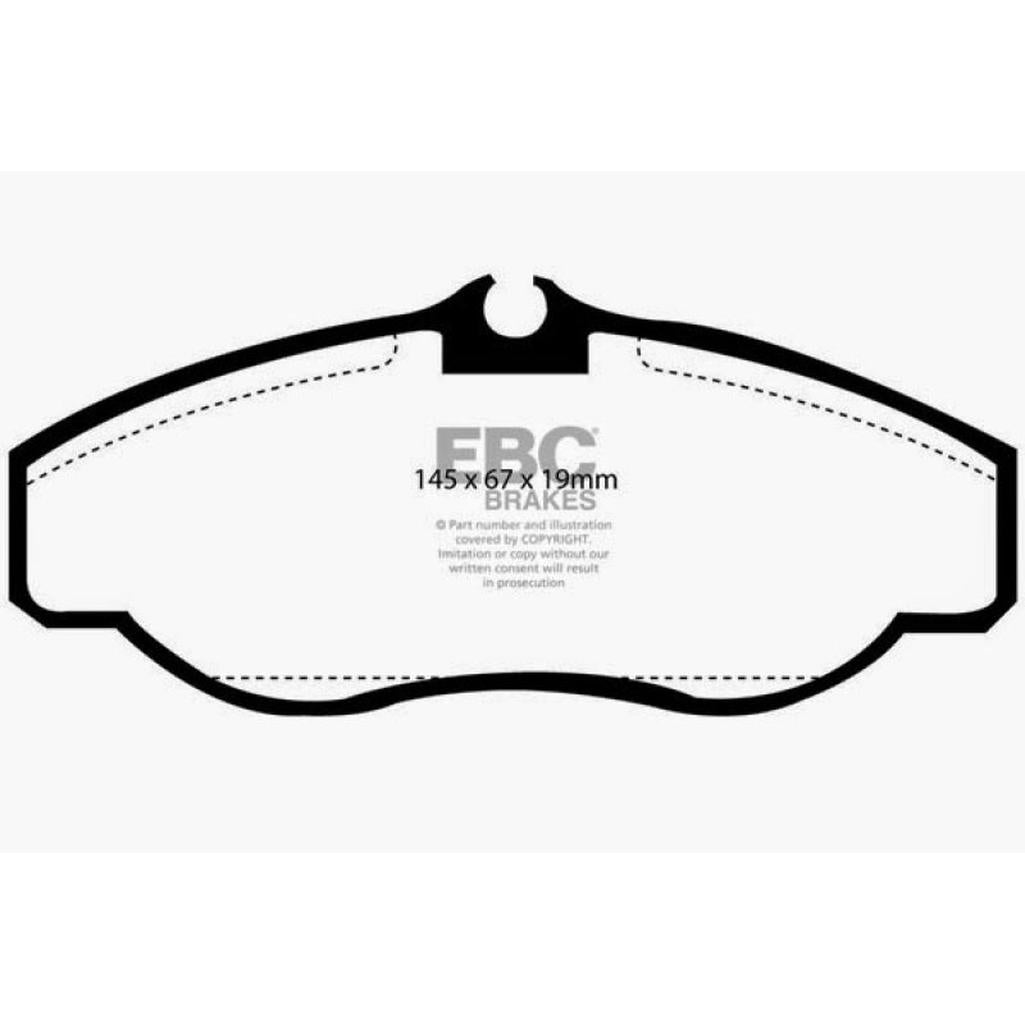 EBC Greenstuff 6000 Series Front Brake Pads for Land Rover Discovery & Range Rover (2000-2004)