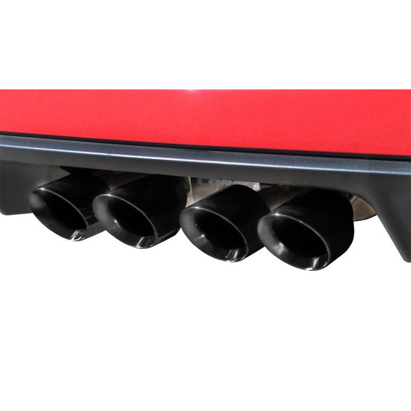 Corsa 2009-2013 Xtreme Axle-Back Exhaust w/Dual Black 3.5in Tips 09-13 Chevrolet Corvette C6 6.2L V8-SR1 Performance