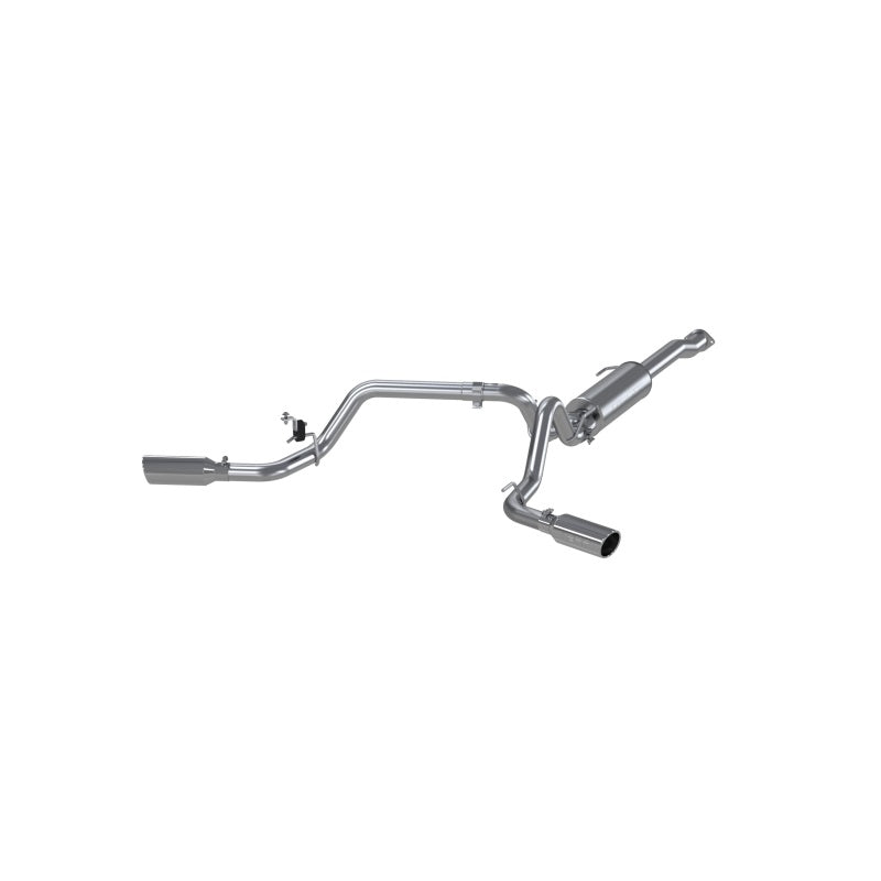 MBRP 2016 Toyota Tacoma 3.5L Cat Back Turn Down Style Aluminized Exhaust System-SR1 Performance