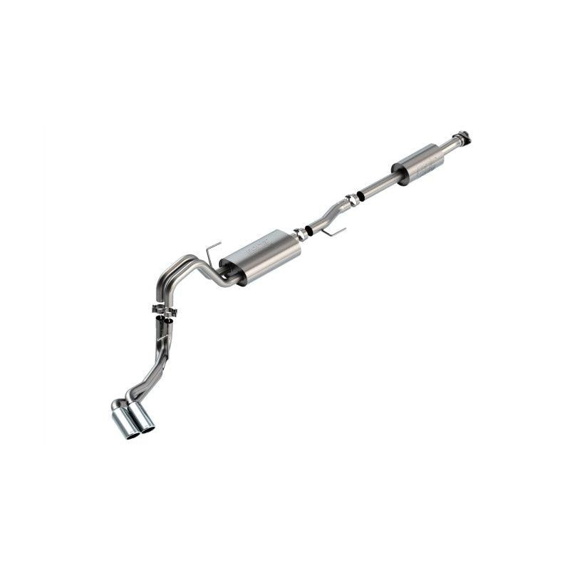 Borla F-150 2021 3.3L CC SB EC STB XL/XLT/Lariat/KR/Plnm/LTD 3/2.25 DSE Cat-Back ATAK Chrome Tips-SR1 Performance