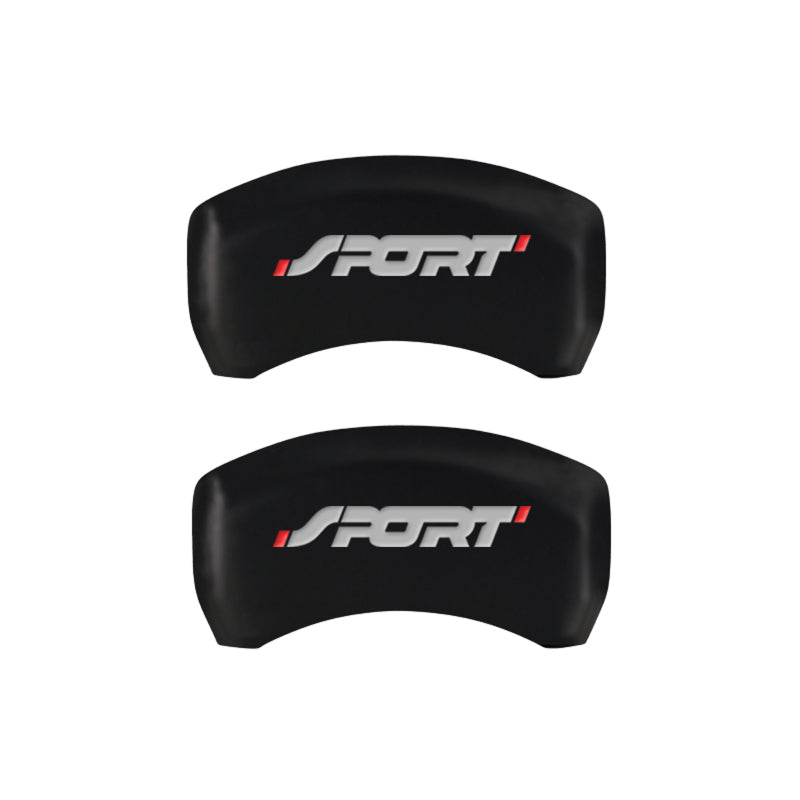 MGP 4 Caliper Covers Engraved Front & Rear No bolts/Sport Red finish silver-SR1 Performance