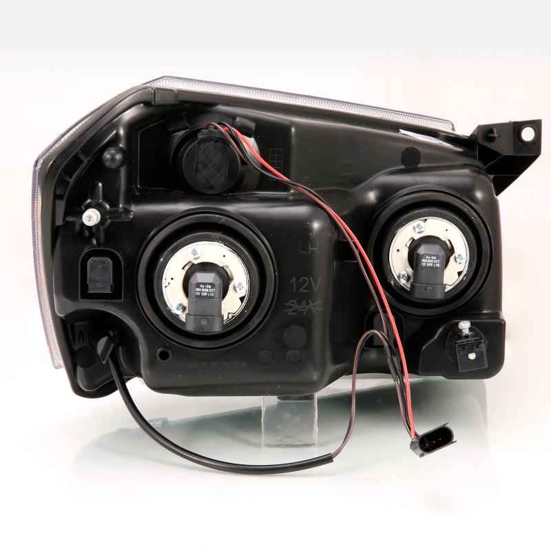 ANZO 2005-2007 Dodge Magnum Crystal Headlight Black Amber-SR1 Performance