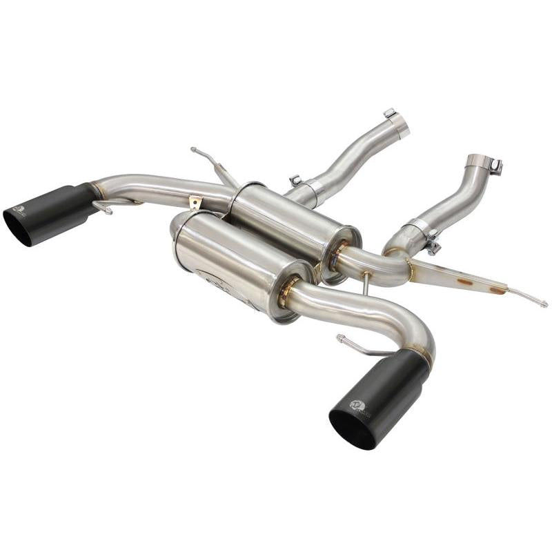 aFe MACHForce XP 2.5in Axle Back Stainless Exhaust w/ Black Tips 07-13 BMW 335i 3.0L L6 (E90/92) N55-SR1 Performance