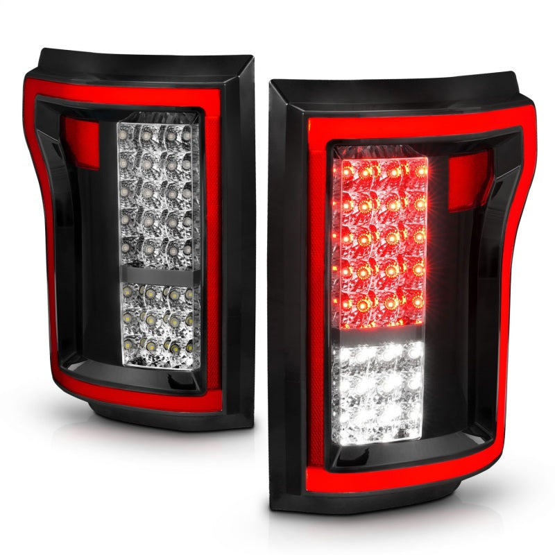 ANZO 2015-2016 Ford F-150 LED Taillights Red/Clear-SR1 Performance
