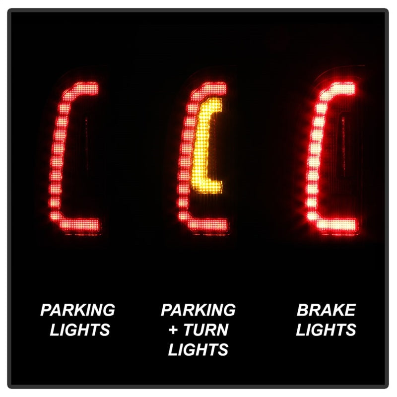 Spyder 05-15 Toyota Tacoma LED Tail Lights (Not Compatible w/OEM LEDS) - Black ALT-YD-TT05V2-LB-BK-SR1 Performance