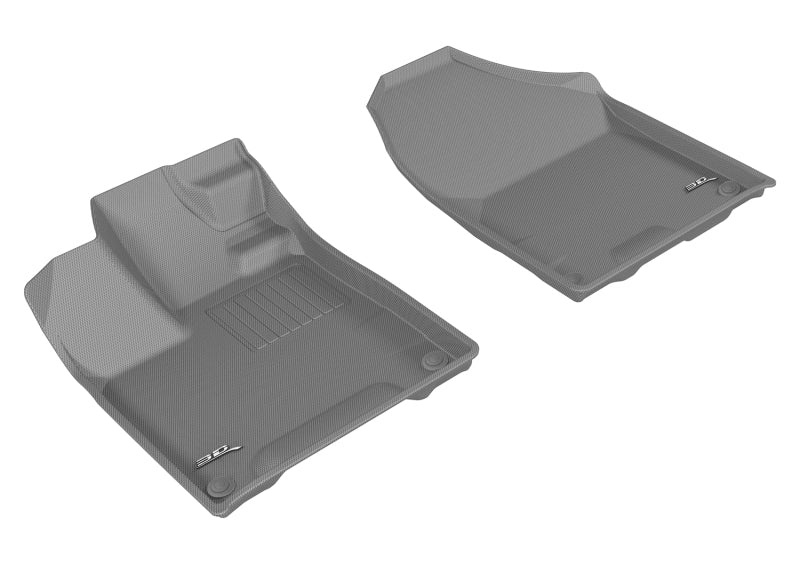 3D MAXpider 2016-2020 Honda Pilot/Passport Kagu 1st Row Floormat - Gray-SR1 Performance