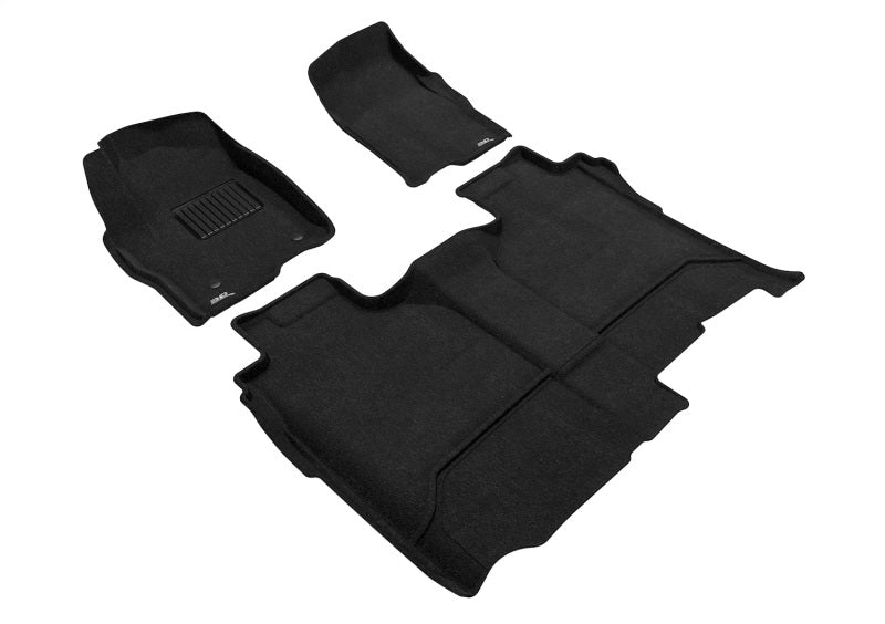 3D MAXpider 2019-2022 Chevrolet/GMC Silverado/Sierra Elegant Floor Mat Set - Black-SR1 Performance