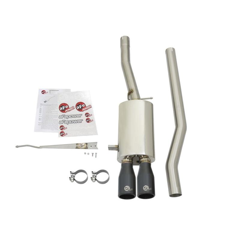 aFe MACHForce XP Exhausts Cat-Back SS-304 14-17 Mini Cooper S Hardtop 2-Door w/ Black Tips-SR1 Performance